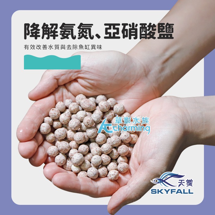 【AC草影】SKYFALL 天賞 硝波塊益菌屋 【一份】礦物硝化培菌球  陶瓷環 石英球 陶瓷珠 魚缸過濾 水族箱濾材-規格圖9