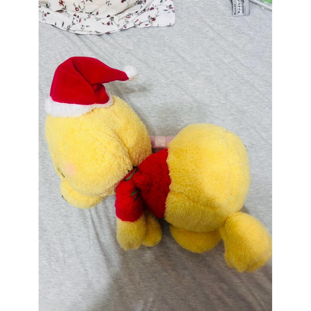 迪士尼winnie the pooh 小熊維尼 SEGA &You系列 聖誕帽款 正版景品娃娃 & Y♡U-細節圖2