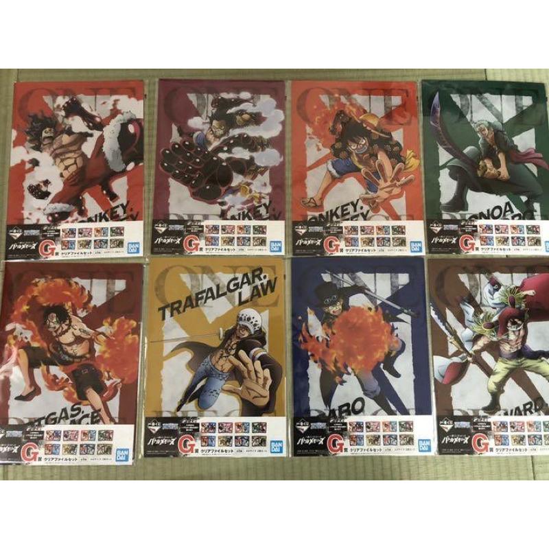 航海王一番賞 戰鬥回憶錄 日版金證 最後賞 四檔魯夫 C賞索隆 D賞香吉士 F賞杯子 G賞資料夾全套-細節圖2