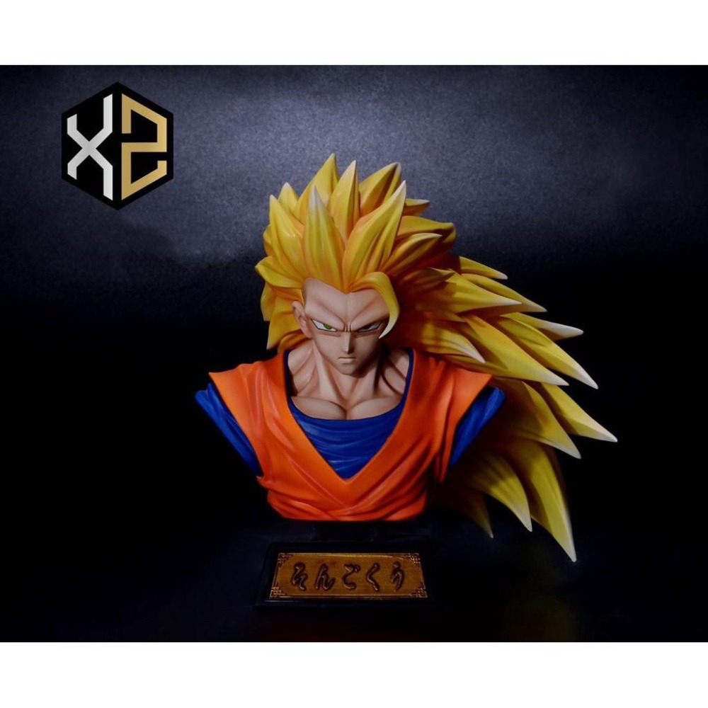 現貨 XZ studio 正模 七龍珠 超三 孫悟空 未來悟飯 巴達克 胸像 GK  小智工作室 超級賽亞人 非布羅利-細節圖7