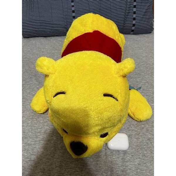 絕版日貨 SEGA小熊維尼 趴趴大娃娃 雪花維尼 迪士尼Disney winnie the pooh-細節圖3