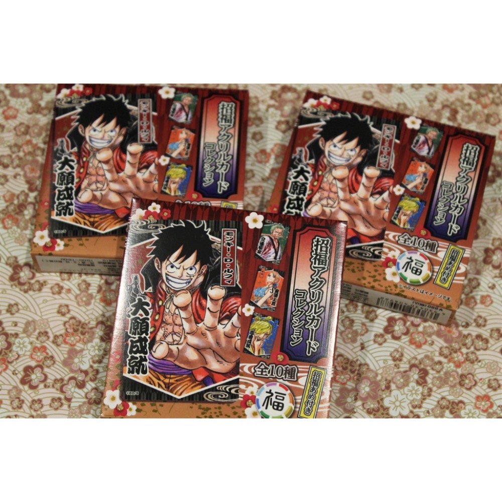 【現貨】全新未拆 航海王 海賊王 招福卡 祈福卡 壓克力卡 盲盒 魯夫 娜美 索隆 香吉士 喬巴 佛郎基 草帽海賊團-細節圖5