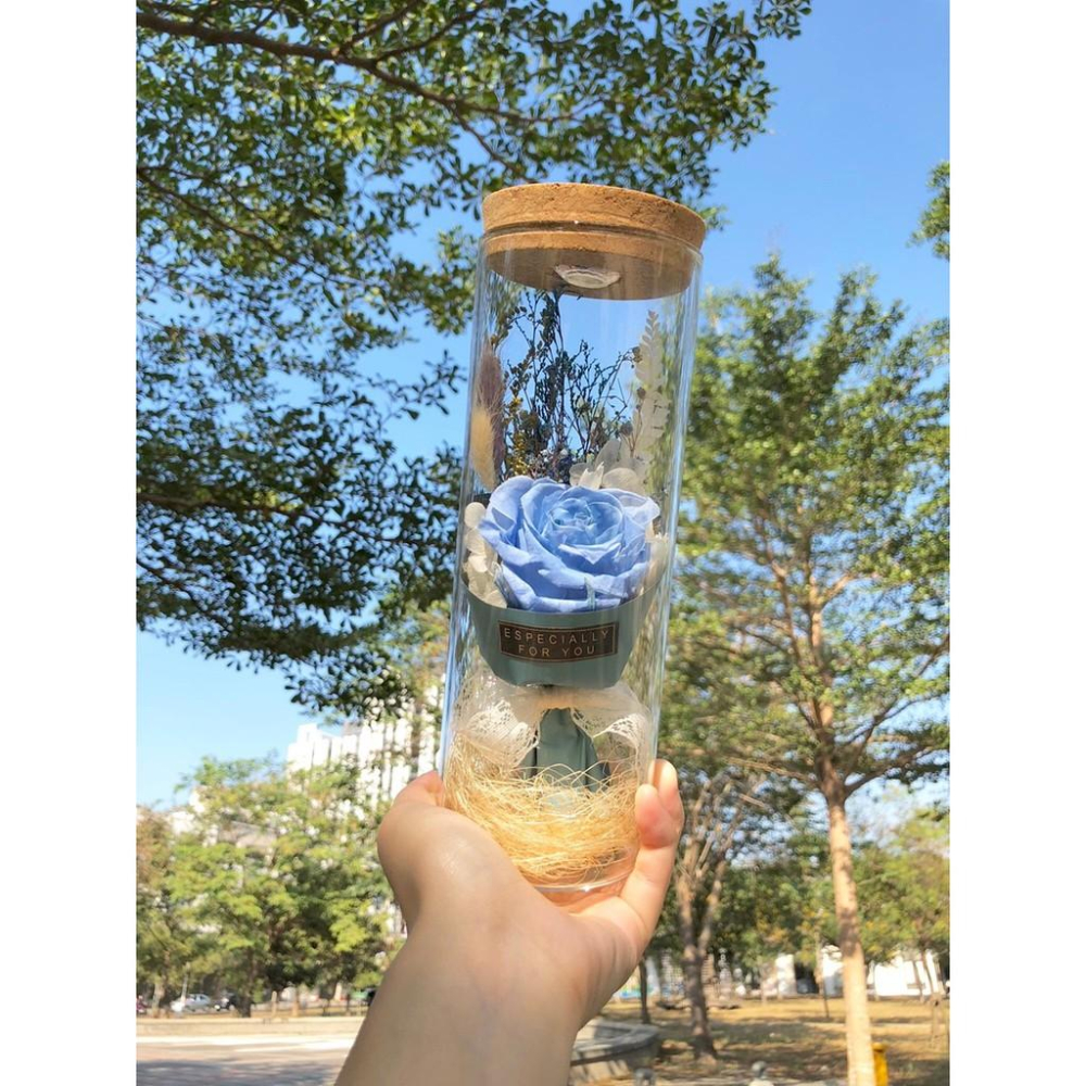 🔥現貨🔥永生玫瑰 燈瓶 乾燥花 七彩燈瓶 許願瓶 瓶中花 玫瑰 滿天星 情人節 畢業花束 畢業禮物 聖誕節 禮物-細節圖4