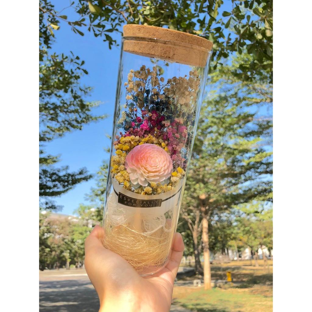 🔥現貨🔥永生玫瑰 燈瓶 乾燥花 七彩燈瓶 許願瓶 瓶中花 玫瑰 滿天星 情人節 畢業花束 畢業禮物 聖誕節 禮物-細節圖5