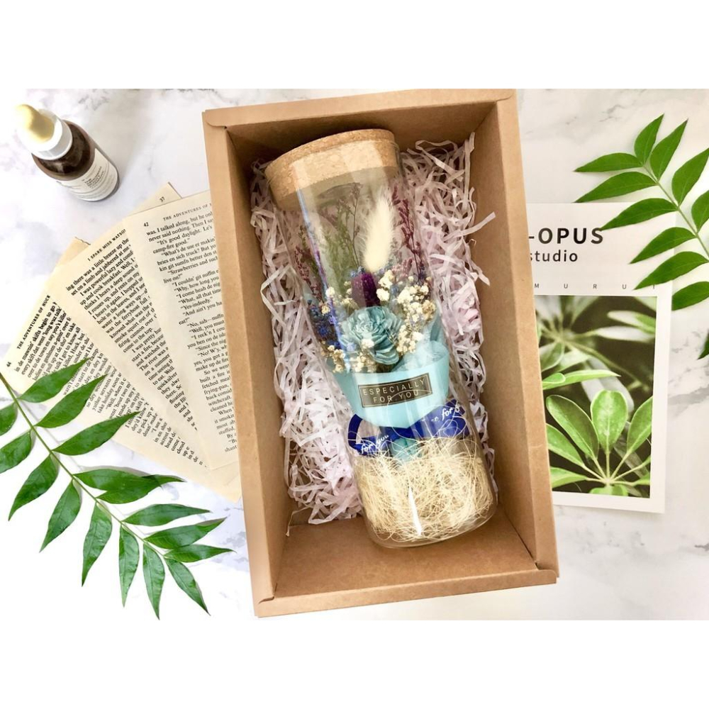 🔥現貨🔥永生玫瑰 燈瓶 乾燥花 七彩燈瓶 許願瓶 瓶中花 玫瑰 滿天星 情人節 畢業花束 畢業禮物 聖誕節 禮物-細節圖8