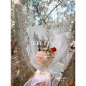 乾燥花 花束 母親節 康乃馨 聖誕節 情人節 玫瑰 交換禮物  擺飾 裝飾 情人節 生日禮物 婚禮小物-規格圖9