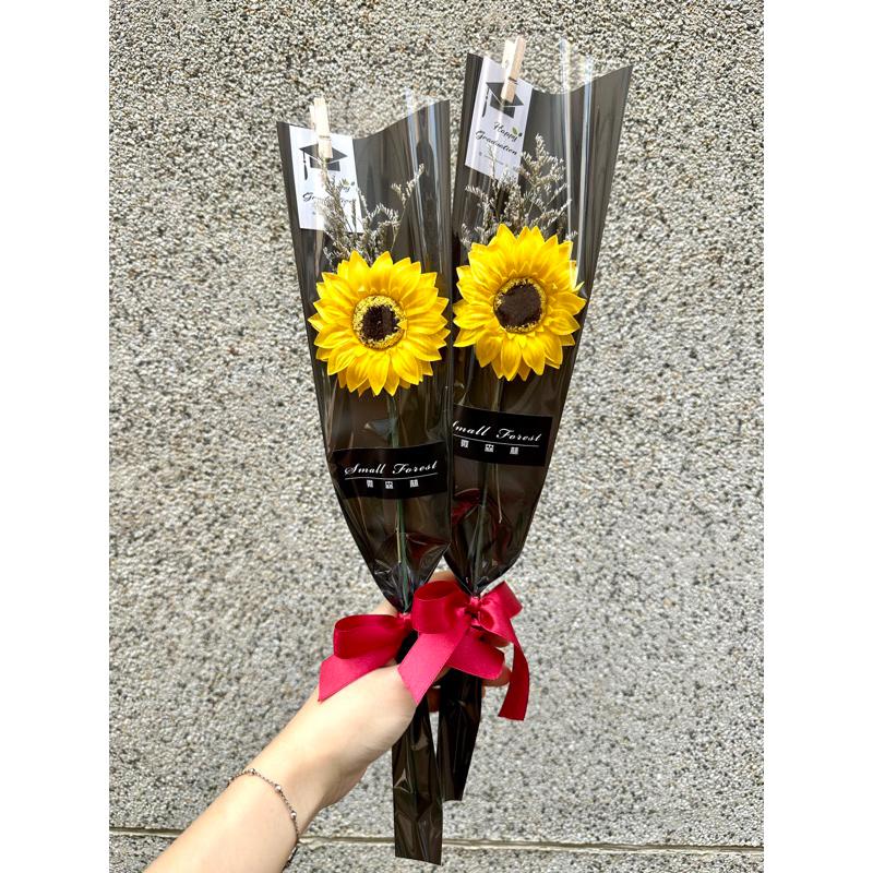 買五送一 向日葵花束 畢業 禮物 乾燥花 香皂花 向日葵 情人節-細節圖3