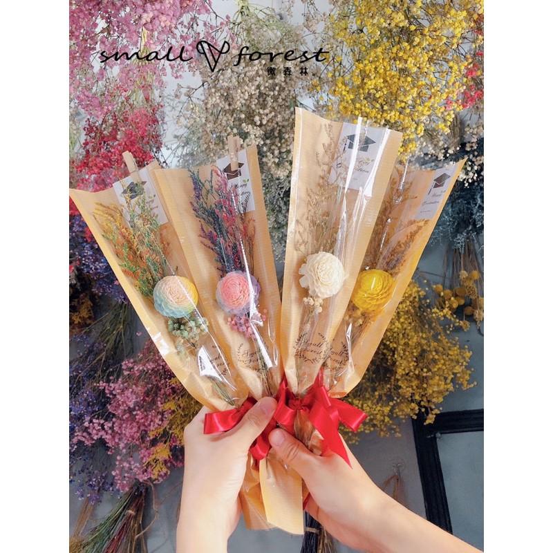 買五送一 太陽玫瑰 乾燥花 通草花 花束 畢業 禮物 情人節 滿天星 卡斯比亞-細節圖4