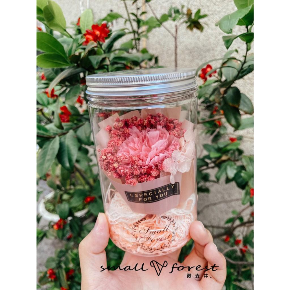 康乃馨塑膠罐 永生花罐 母親節禮物 乾燥花-細節圖5