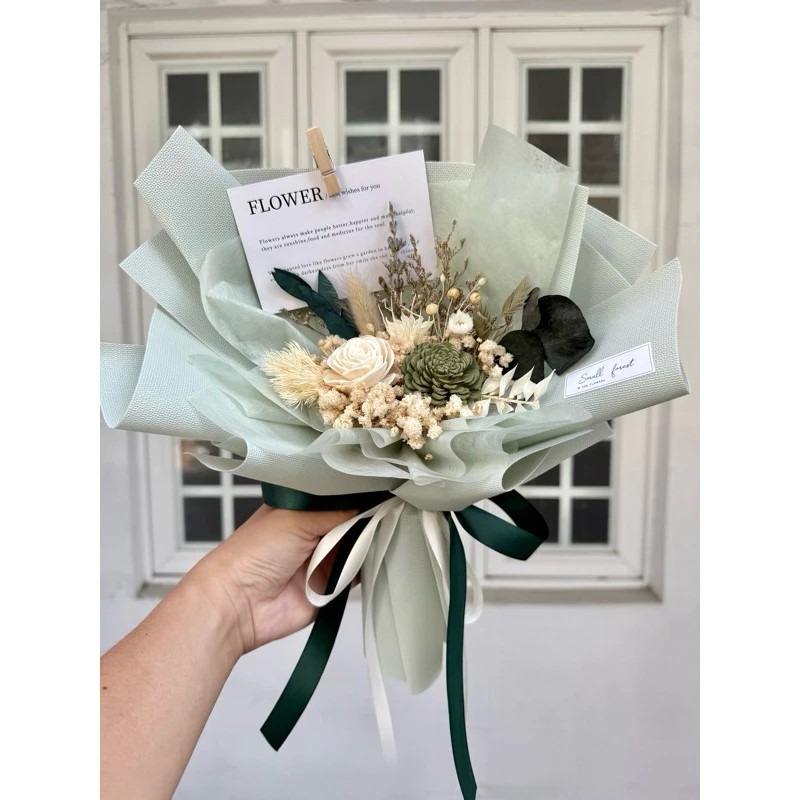 乾燥花束 玫瑰花 禮盒 花束 乾燥花 生日禮物 畢業花束 情人節 母親節 送禮 婚禮小物 索拉花-細節圖6