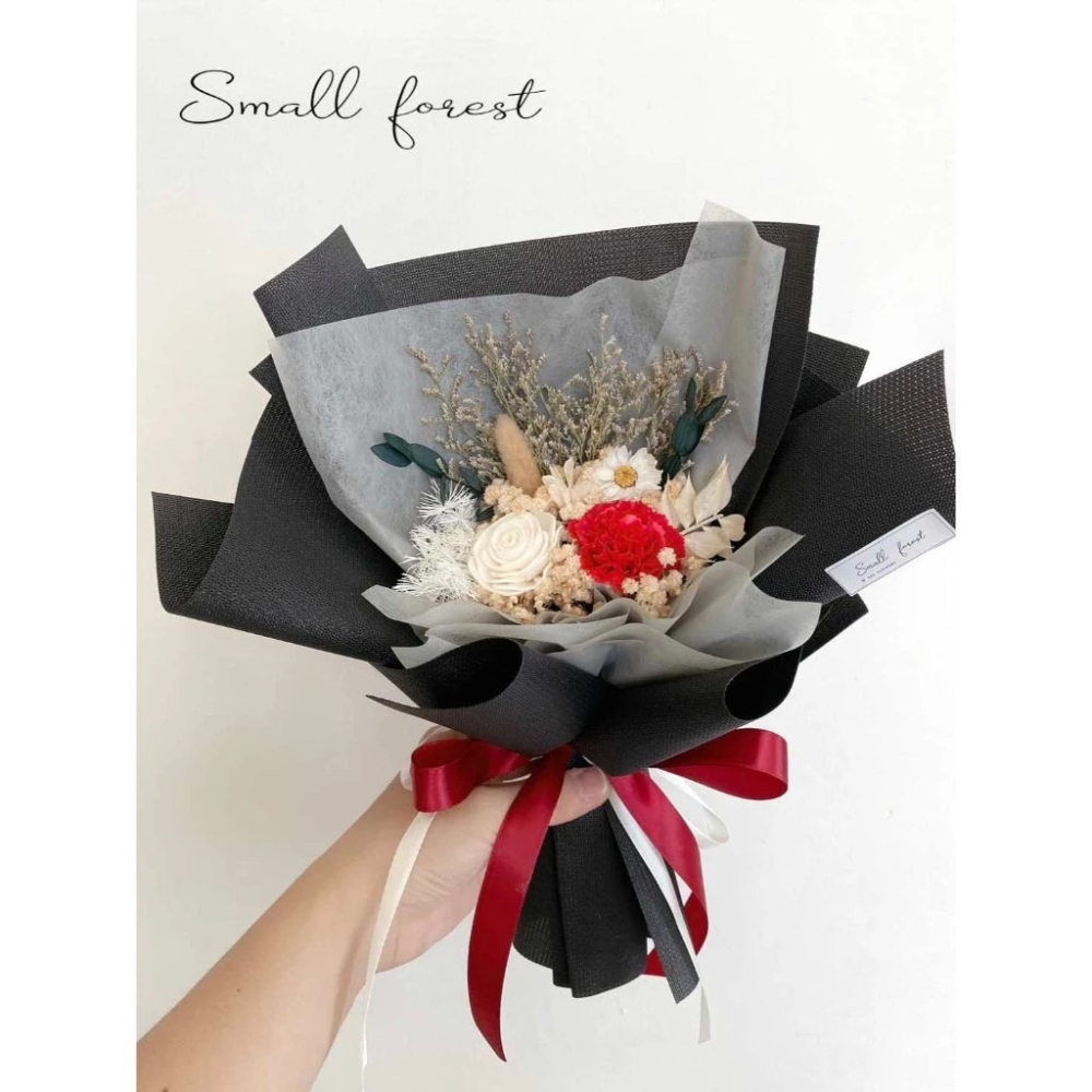 乾燥花束 玫瑰花 禮盒 花束 乾燥花 生日禮物 畢業花束 情人節 母親節 送禮 婚禮小物 索拉花-細節圖8