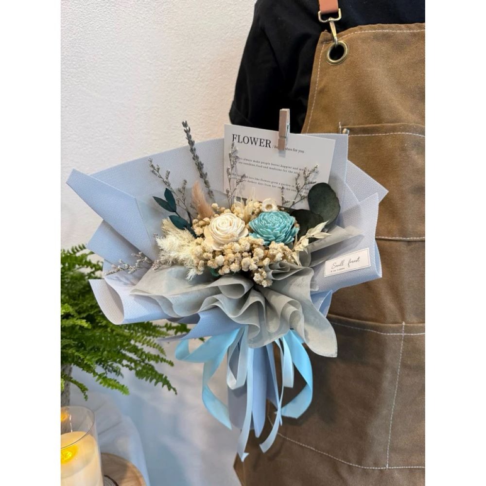 乾燥花束 玫瑰花 禮盒 花束 乾燥花 生日禮物 畢業花束 情人節 母親節 送禮 婚禮小物 索拉花-規格圖10