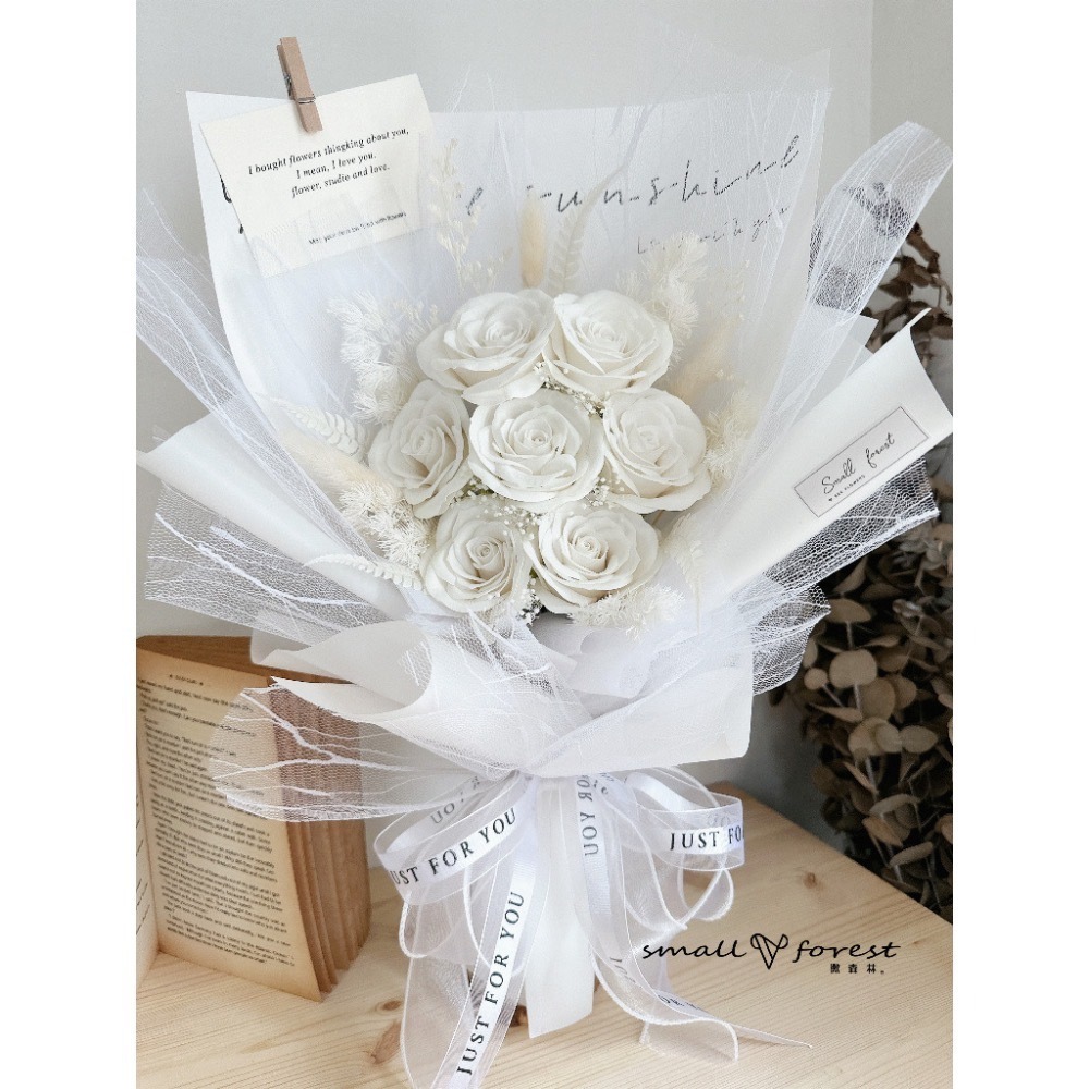 新娘花束 香皂花 玫瑰花 香皂玫瑰 教師節 花束 乾燥花 乾燥花束 生日禮物 畢業花束 情人節 求婚花束-細節圖2
