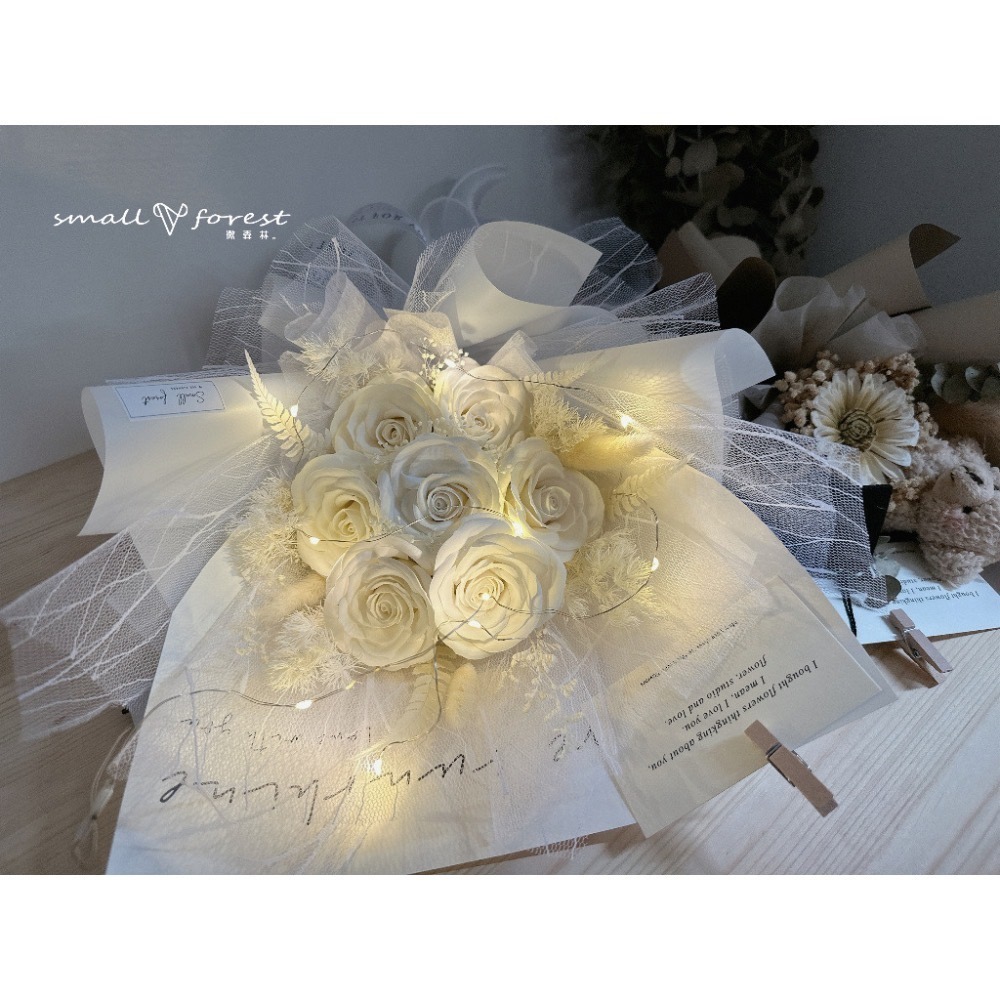 新娘花束 香皂花 玫瑰花 香皂玫瑰 教師節 花束 乾燥花 乾燥花束 生日禮物 畢業花束 情人節 求婚花束-細節圖5