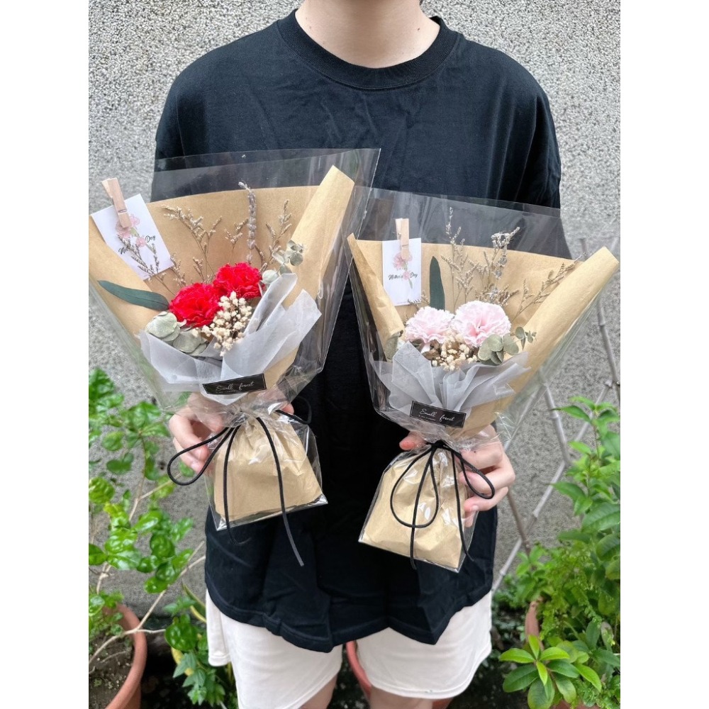 向日葵 康乃馨  木棉花 松果 花束 乾燥花 生日禮物 畢業花束 情人節 母親節 送禮 聖誕花束-細節圖9