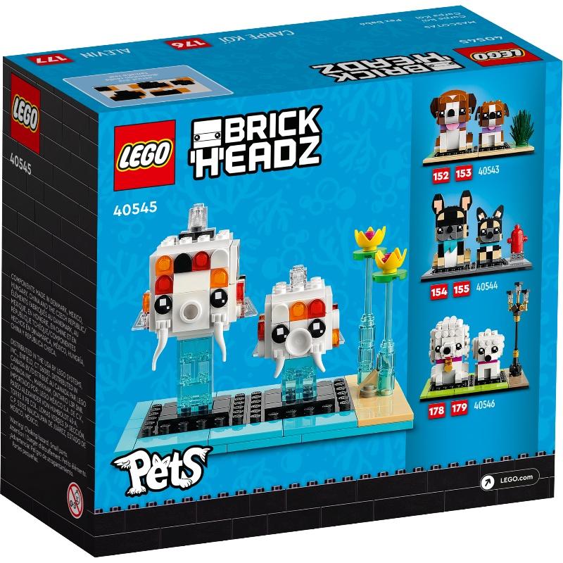 ☆電玩遊戲王☆新品現貨 LEGO 40545 大頭系列 錦鯉  BrickHeadz-細節圖2