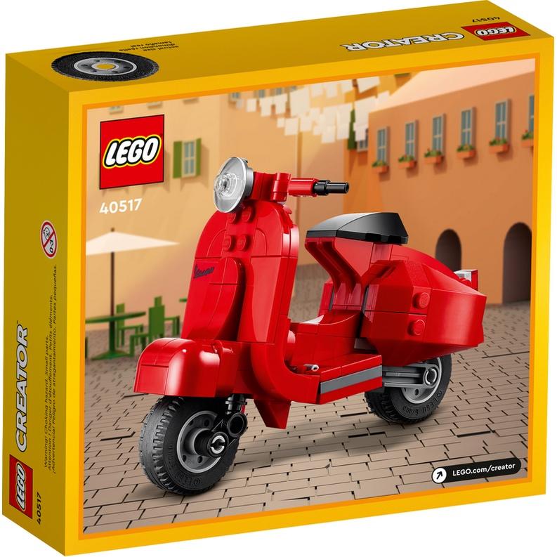 ☆電玩遊戲王☆新品現貨 樂高 LEGO 40517 偉士牌摩托車 公司貨  VESPA 可變型重機-細節圖2