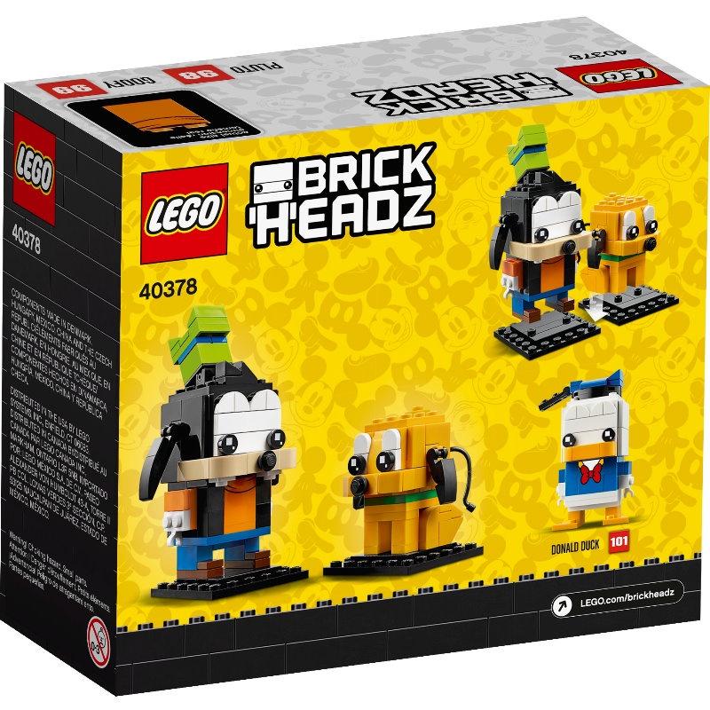 ☆電玩遊戲王☆新品現貨 樂高 LEGO 40378 Brickheadz 迪士尼 高飛 布魯托 Goofy&Pluto-細節圖2