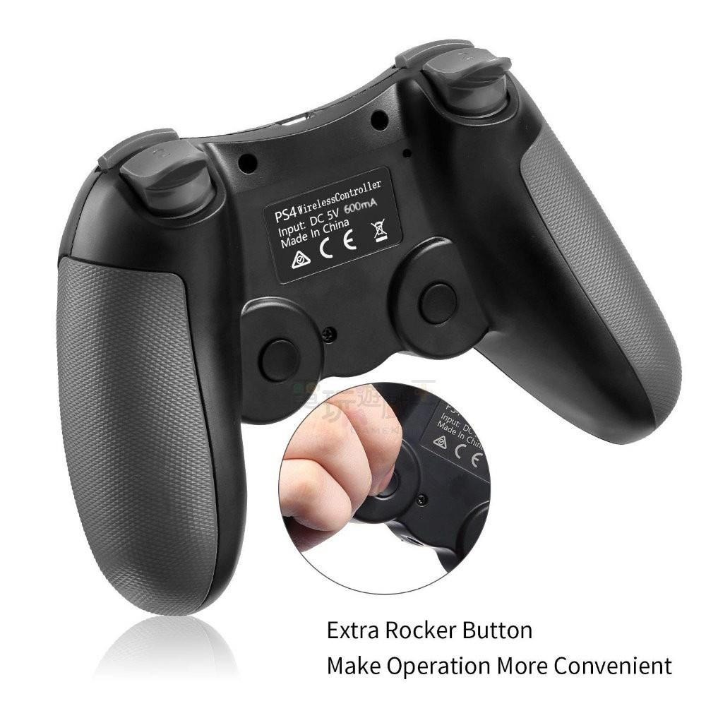 電玩遊戲王☆新品現貨 PS4/PC 無線手把控制器 連發 振動 六軸 耳麥 支援手把開機 觸控滑動 原神可用-細節圖6