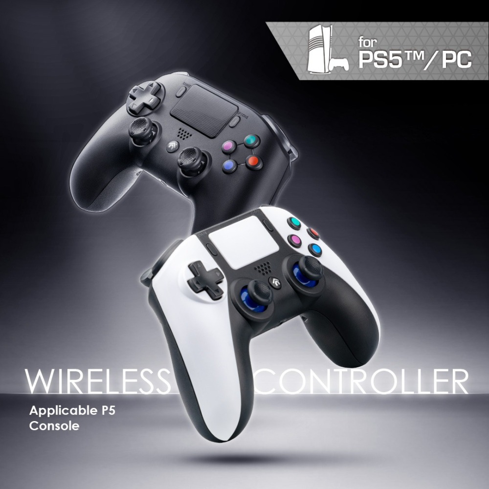 電玩遊戲王☆富雷迅 Flashfire PS5 無線手把 支援 PC steam 藍芽 控制器 epic 電腦 PC手把-細節圖2