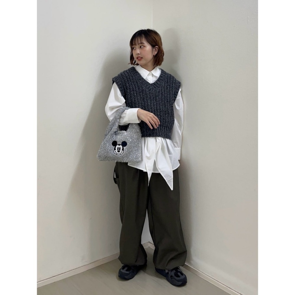 ：常花二手：🇯🇵 KBF ✿ 特殊背心造型綁帶襯衫（實拍照請看下方商品說明欄）日牌正品 現貨-細節圖5