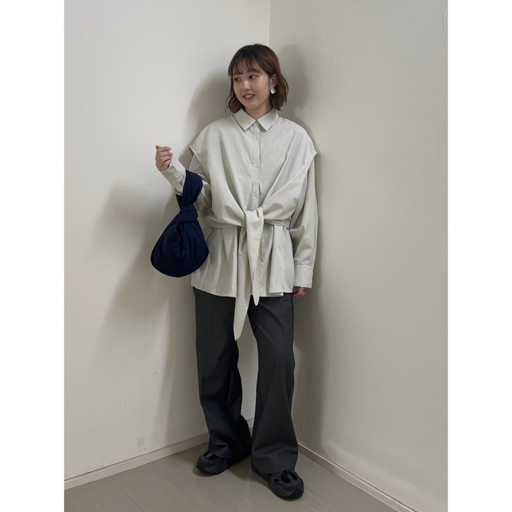 ：常花二手：🇯🇵 KBF ✿ 特殊背心造型綁帶襯衫（實拍照請看下方商品說明欄）日牌正品 現貨-細節圖10