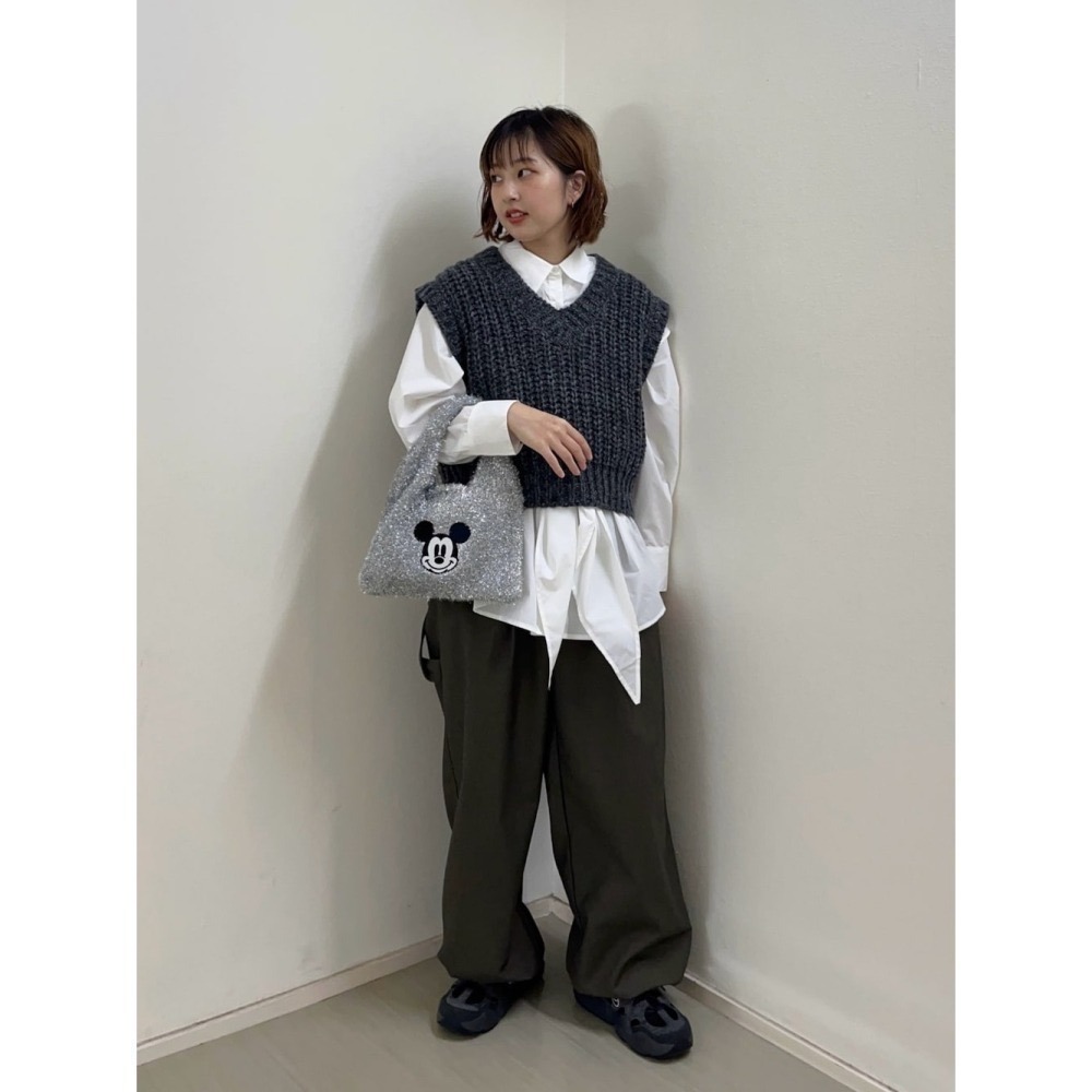 ：常花二手：🇯🇵 KBF ✿ 特殊背心造型綁帶襯衫（實拍照請看下方商品說明欄）日牌正品 現貨-細節圖10