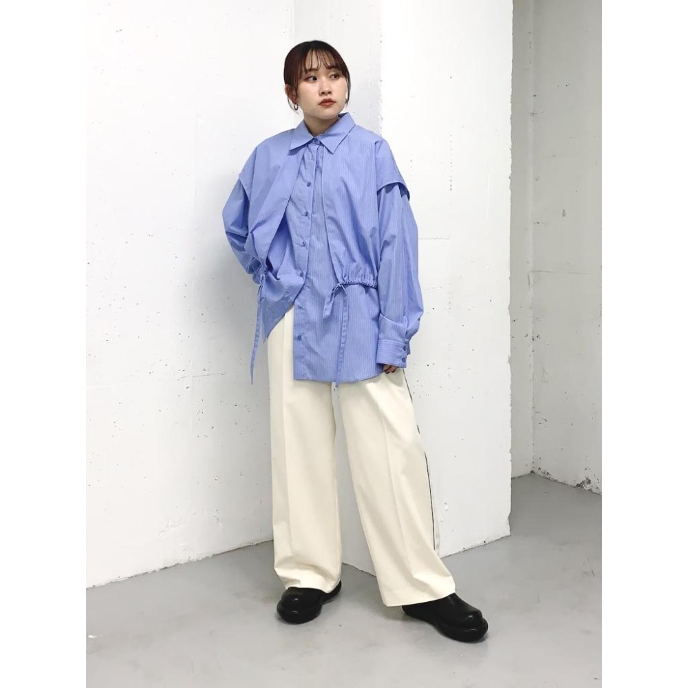：常花二手：🇯🇵 KBF ✿ 綁帶背心特殊造型襯衫（實拍照請看下方商品說明欄）＃日牌正品-細節圖10