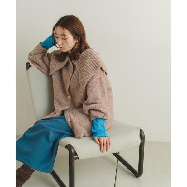 ：常花二手：🇯🇵 Kastane ✿ 超可愛大翻領長版針織外套（實拍照請看下方商品說明欄）＃正品-細節圖2