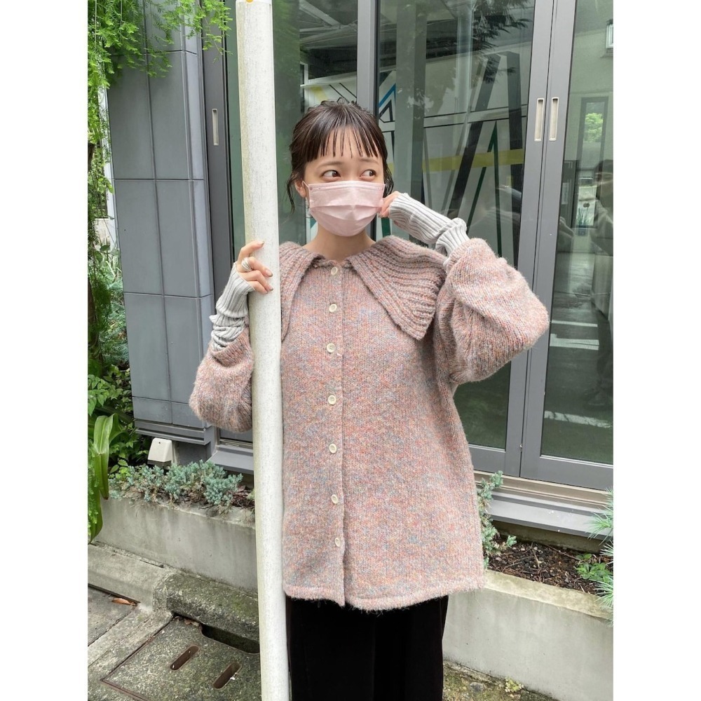 ：常花二手：🇯🇵 Kastane ✿ 超可愛大翻領長版針織外套（實拍照請看下方商品說明欄）＃正品-細節圖5