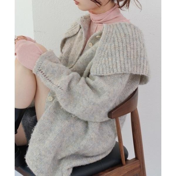 ：常花二手：🇯🇵 Kastane ✿ 超可愛大翻領長版針織外套（實拍照請看下方商品說明欄）＃正品-細節圖6