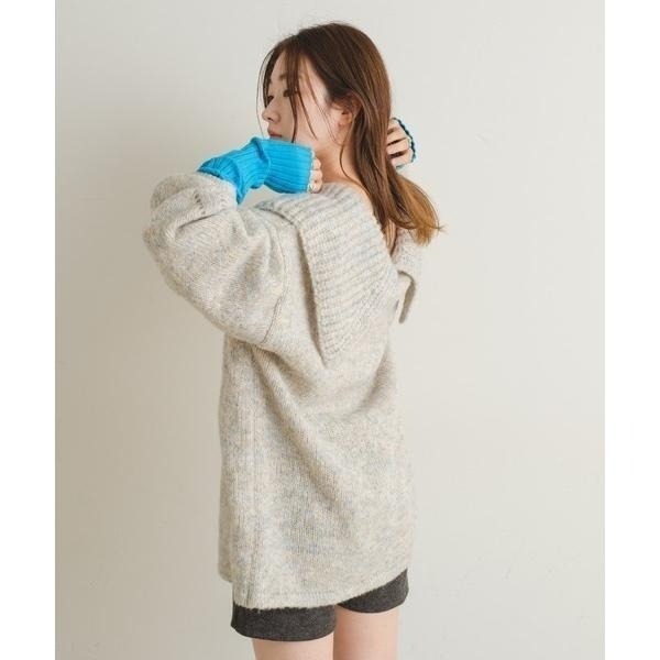 ：常花二手：🇯🇵 Kastane ✿ 超可愛大翻領長版針織外套（實拍照請看下方商品說明欄）＃正品-細節圖8