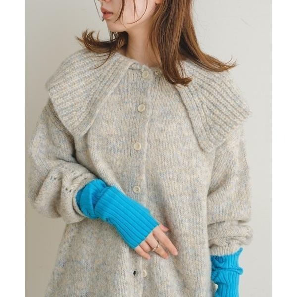 ：常花二手：🇯🇵 Kastane ✿ 超可愛大翻領長版針織外套（實拍照請看下方商品說明欄）＃正品-細節圖9