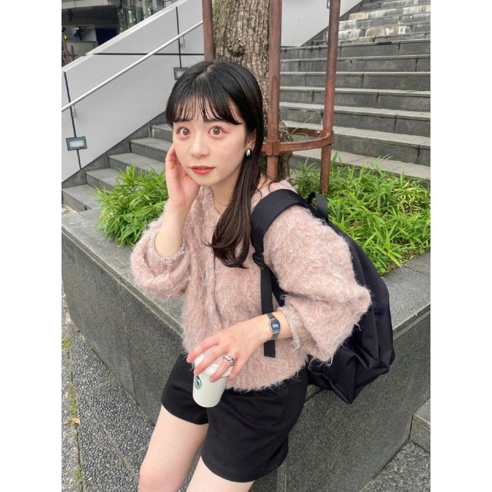 ：常花二手：🇯🇵 Kastane ✿ 混織短版毛衣外套（實拍照請看下方商品說明欄）日牌正品 現貨-細節圖9