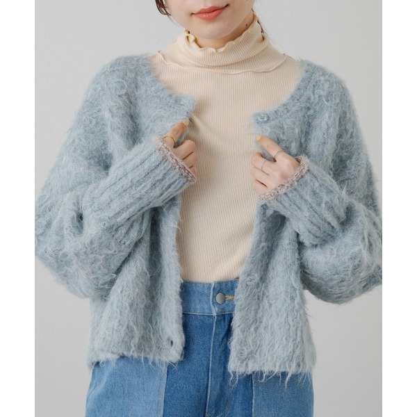 ：常花二手：🇯🇵 Kastane ✿ 混織短版毛衣外套（實拍照請看下方商品說明欄）日牌正品 現貨-規格圖11