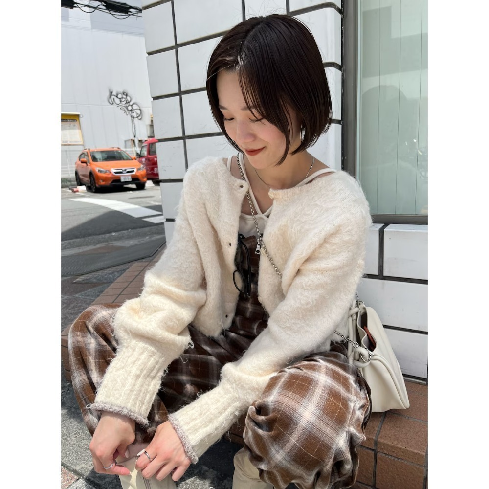 ：常花二手：🇯🇵 Kastane ✿ 混織短版毛衣外套（實拍照請看下方商品說明欄）日牌正品 現貨-規格圖11