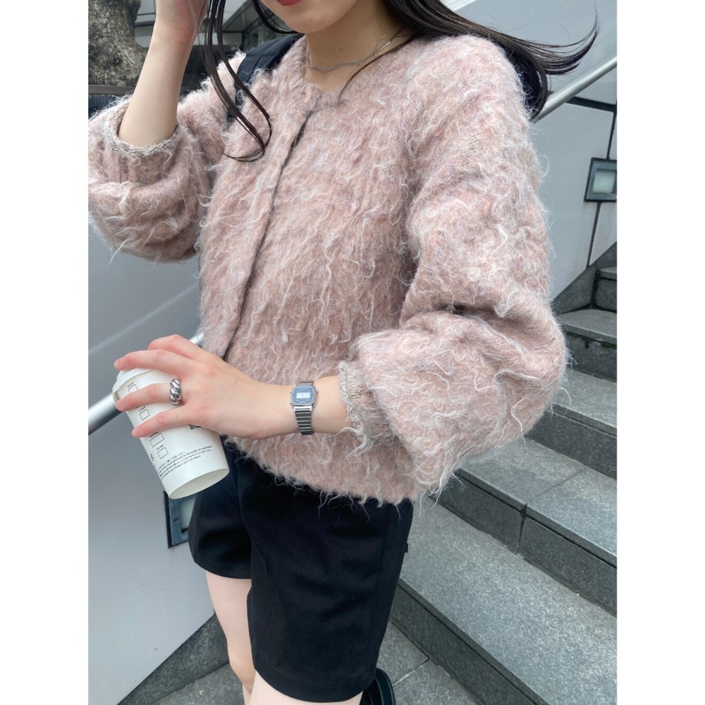 ：常花二手：🇯🇵 Kastane ✿ 混織短版毛衣外套（實拍照請看下方商品說明欄）日牌正品 現貨-規格圖11