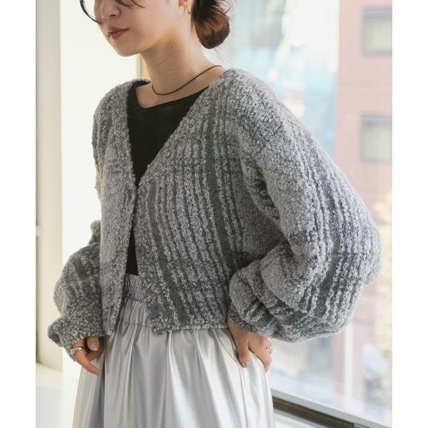 ：常花二手：🇯🇵 Kastane ✿ 特殊絨絨布料造型短版針織外套（實拍照請看下方商品說明欄）日牌正品 現貨-細節圖7