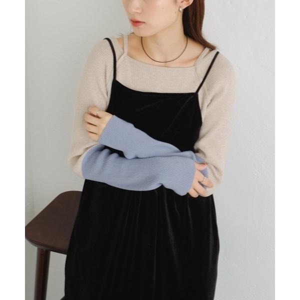 ：常花二手：🇯🇵 Kastane ✿ 撞色袖口針織內搭上衣（實拍照請看下方商品說明欄）＃日牌正品-細節圖8