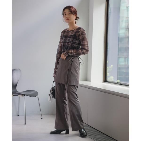 ：常花二手：🇯🇵 Kastane ✿ 學院風格紋透膚上衣（實拍照請看下方商品說明欄）日牌正品 現貨-細節圖8