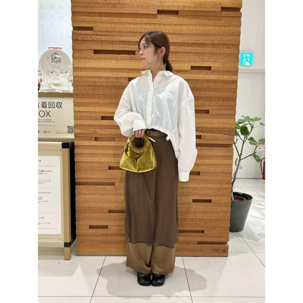 ：常花二手：🇯🇵 KBF ✿ 下擺抽繩短版襯衫（實拍照請看下方商品說明欄）日牌正品 現貨-細節圖5