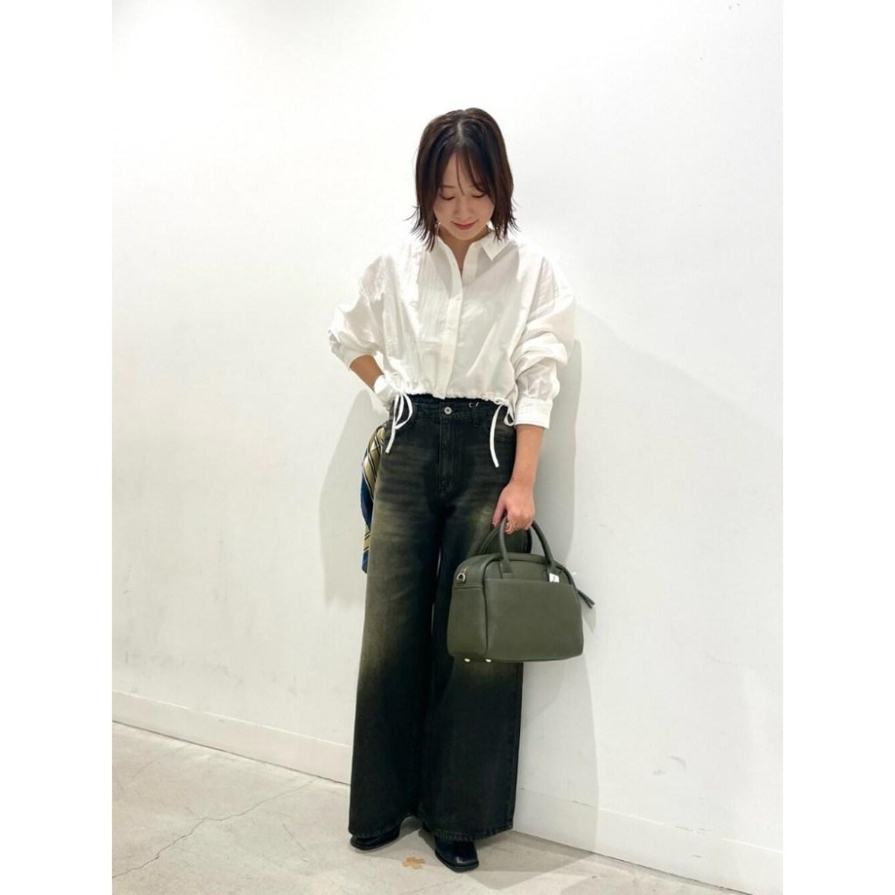 ：常花二手：🇯🇵 KBF ✿ 下擺抽繩短版襯衫（實拍照請看下方商品說明欄）日牌正品 現貨-細節圖8