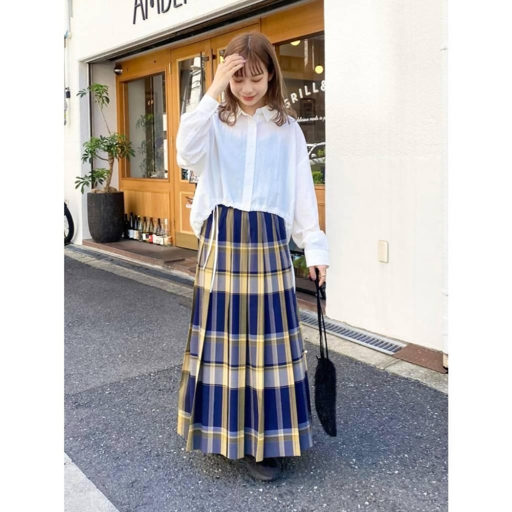 ：常花二手：🇯🇵 KBF ✿ 下擺抽繩短版襯衫（實拍照請看下方商品說明欄）日牌正品 現貨-細節圖9