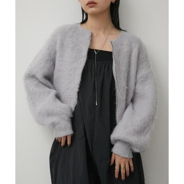 ：常花二手：🇯🇵 Aunt Marie’s ✿ 毛絨拉鍊針織開襟衫（實拍照請看下方商品說明欄）日牌正品 現貨-細節圖3