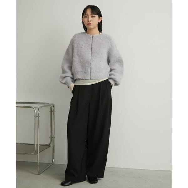 ：常花二手：🇯🇵 Aunt Marie’s ✿ 毛絨拉鍊針織開襟衫（實拍照請看下方商品說明欄）日牌正品 現貨-細節圖5