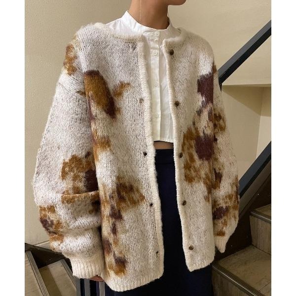 ：常花二手：🇯🇵 AIC. ✿ 花卉圖騰針織開襟衫（實拍照請看下方商品說明欄）日牌正品 現貨-細節圖3