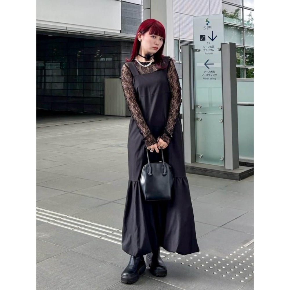 ：常花二手：🇯🇵 SENSE OF PLACE ✿ 下擺氣球工裝背心洋裝（實拍照請看下方商品說明欄）日牌正品 現貨-細節圖9