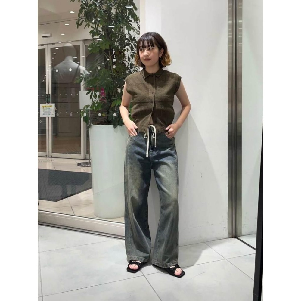 ：常花二手：🇯🇵 KBF ✿ 俐落無袖針織襯衫（實拍照請看下方商品說明欄）日牌正品 現貨-細節圖2