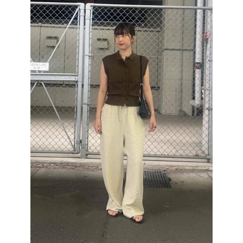 ：常花二手：🇯🇵 KBF ✿ 俐落無袖針織襯衫（實拍照請看下方商品說明欄）日牌正品 現貨-細節圖4