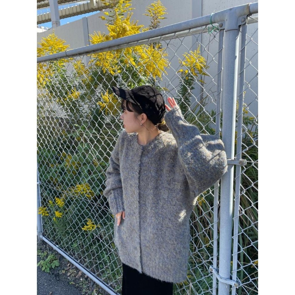 ：常花二手：🇯🇵 Kastane ✿ 混色針織綁帶長版外套（實拍照請看下方商品說明欄）日牌正品 現貨-細節圖10